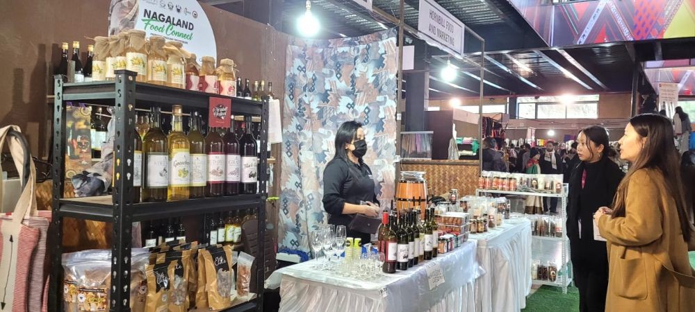 Stalls at Nagaland Food Connect at Kisama. (Morung Photo)